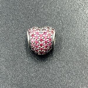 Pandora Authentic Pink Red Ombré Pavé Heart Charm 791052PCZ ALE Sterling Silver